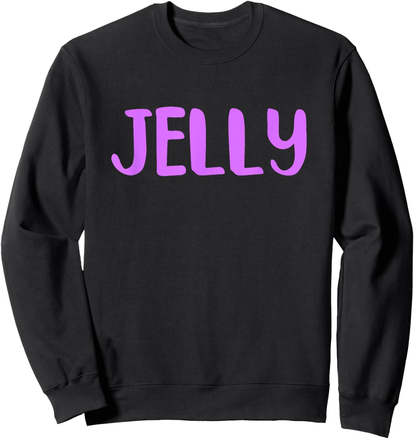 Peanut Butter & Jelly PB&J Matching Couple Halloween Costume Sweatshirt - Sweatshirt | Black