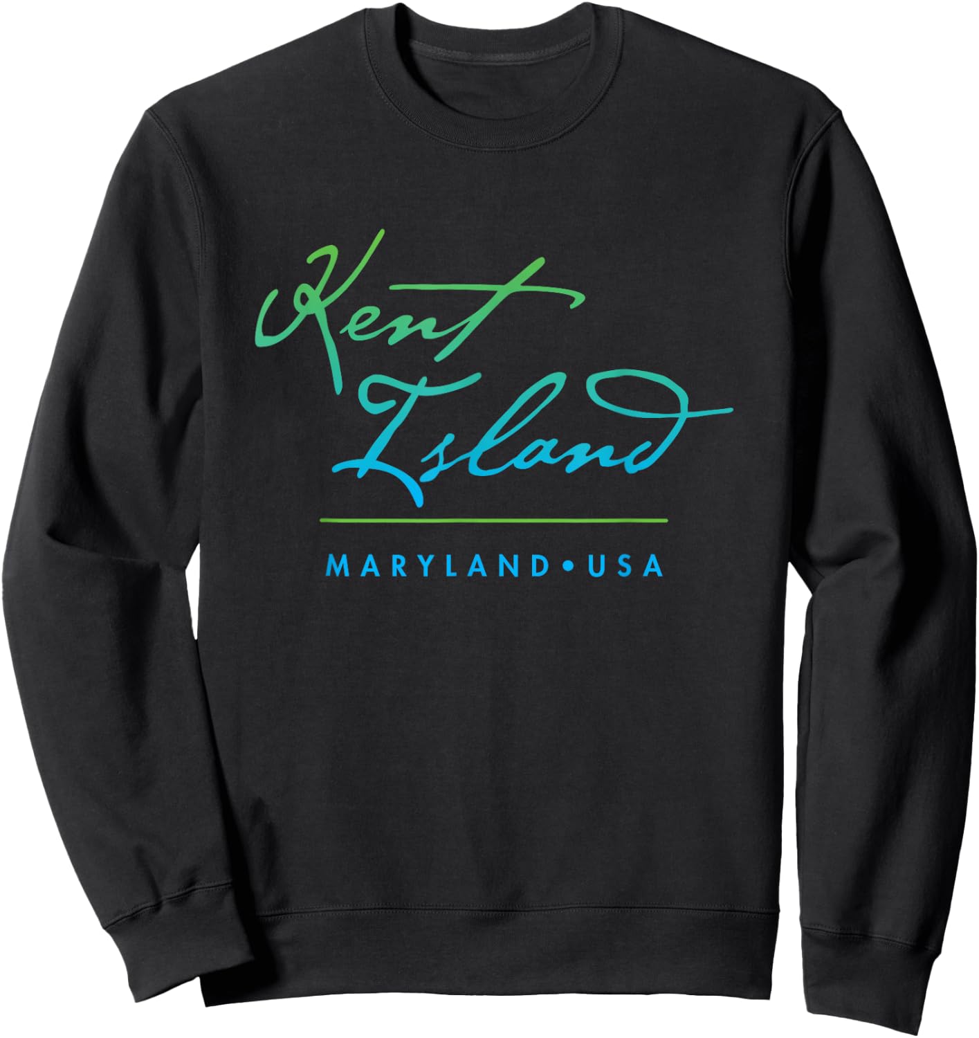Kent Island Maryland Sweatshirt - Sweatshirt | Black