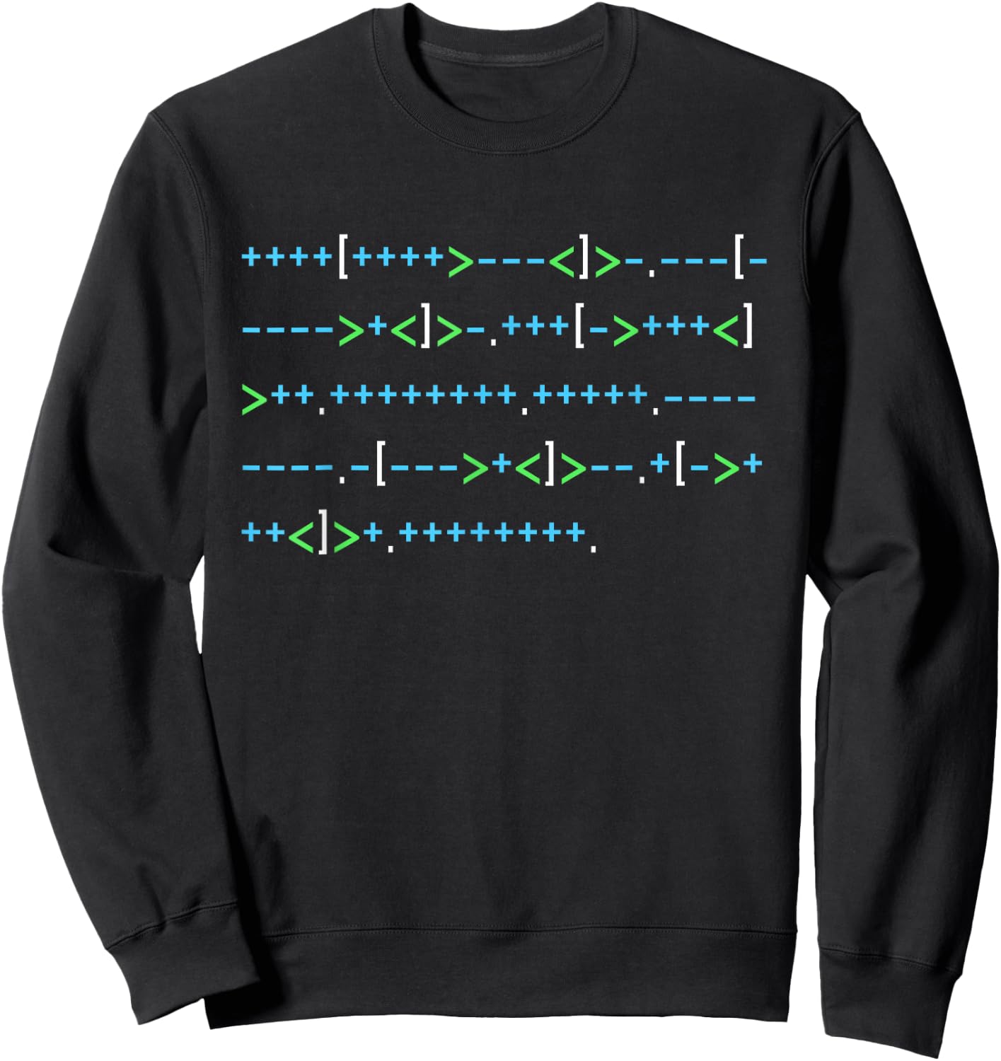 Brainscrew Hello World Shirt Programming Code Nerd Sweatshirt - Sweatshirt | Black