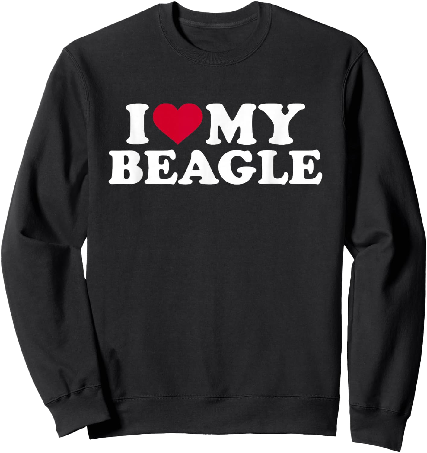 I love my Beagle Sweatshirt - Sweatshirt | Black