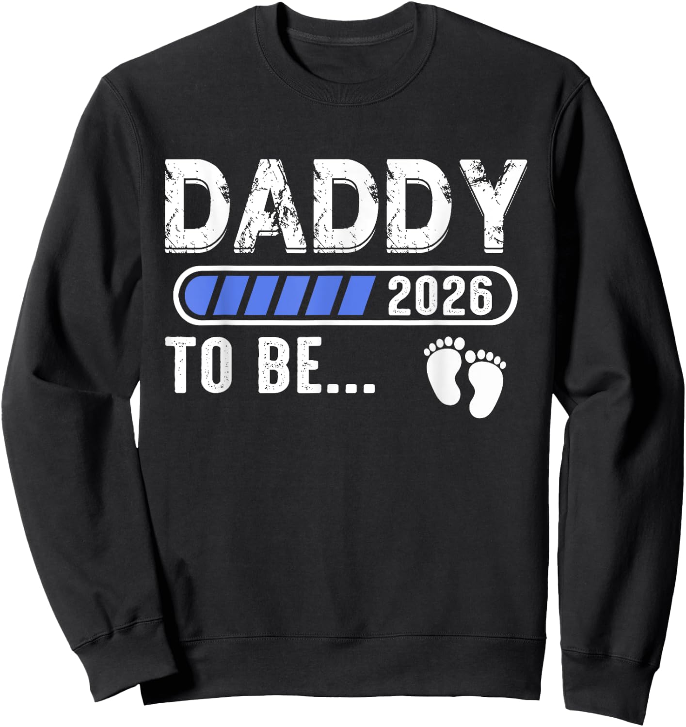 Promoted to Daddy Est. 2026 Father's Day New Dad Sweatshirt - Sweatshirt | Black