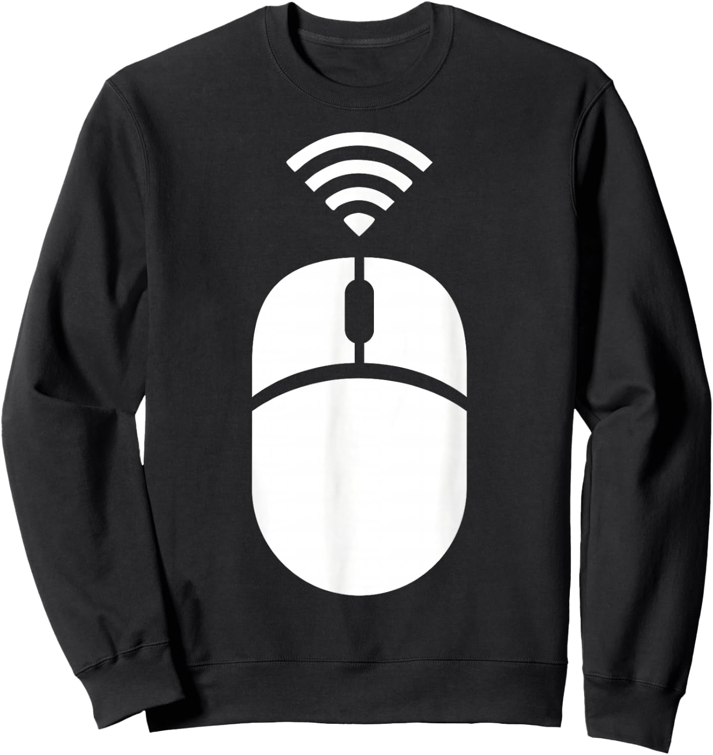 Wireless computer mouse Sweatshirt - Sweatshirt | Black