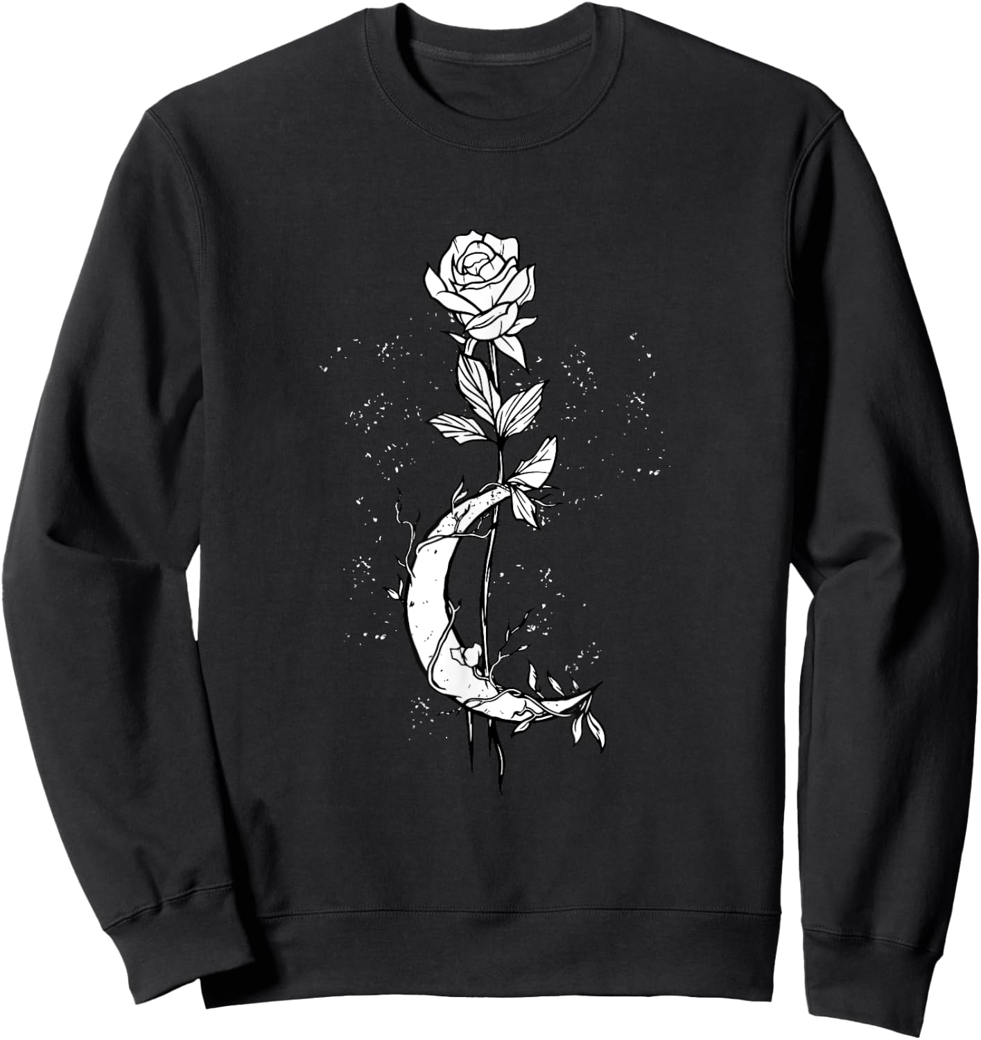 Moon Rose Sweatshirt - Sweatshirt | Black