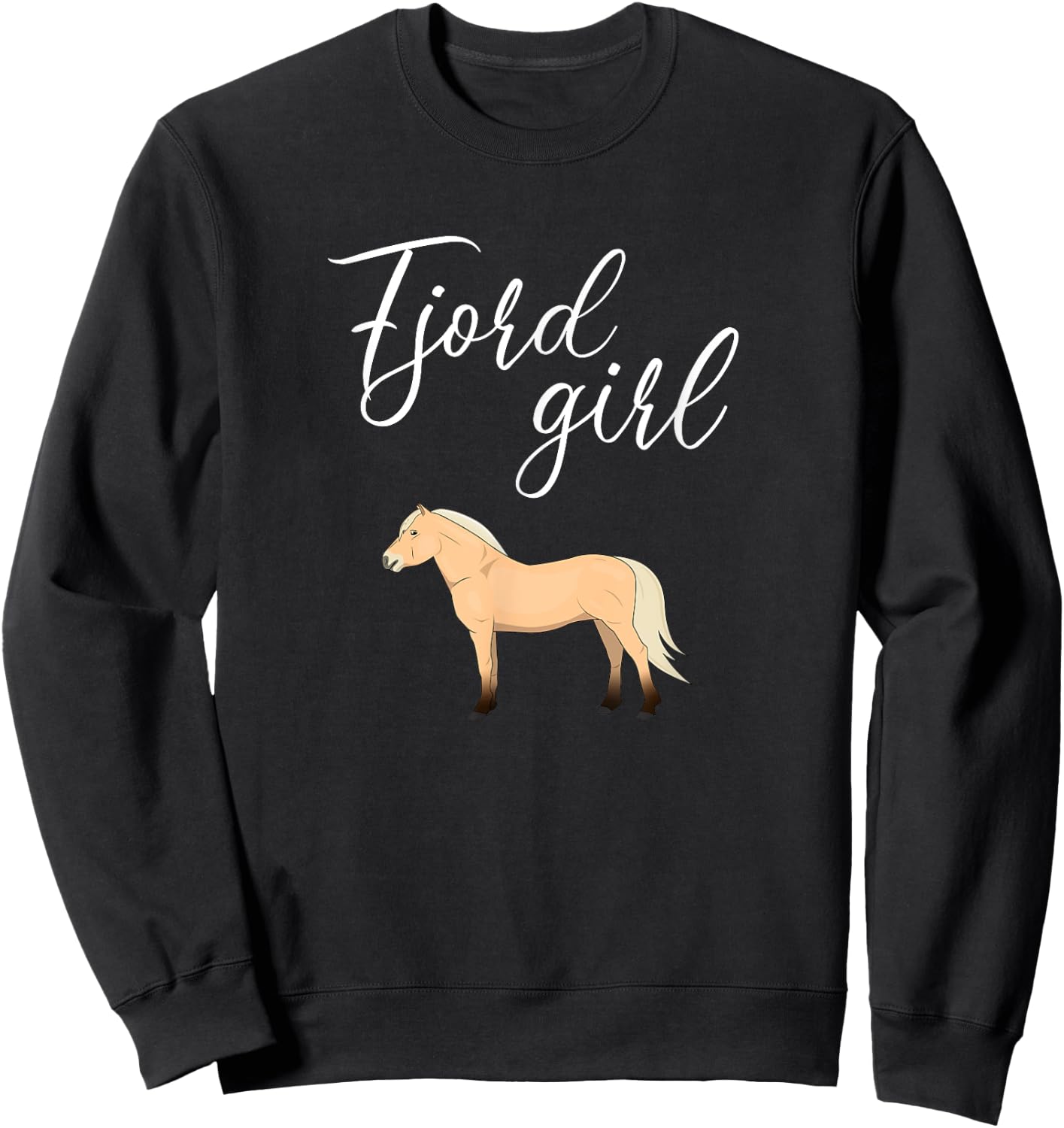 Fjord Horse, Norwegian Fjord Horse Sweatshirt - Sweatshirt | Black
