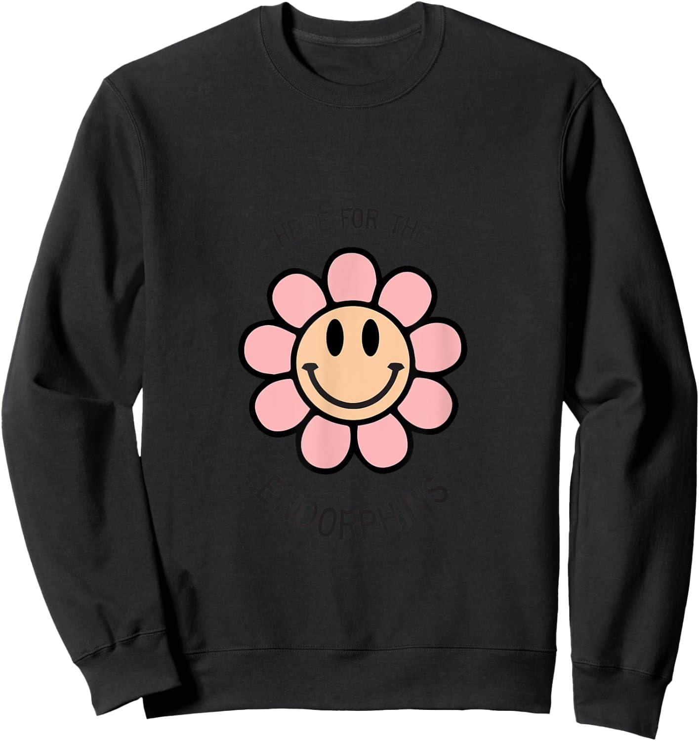 Here for the Endorphins Gym Sweatshirt - Sweatshirt | Black