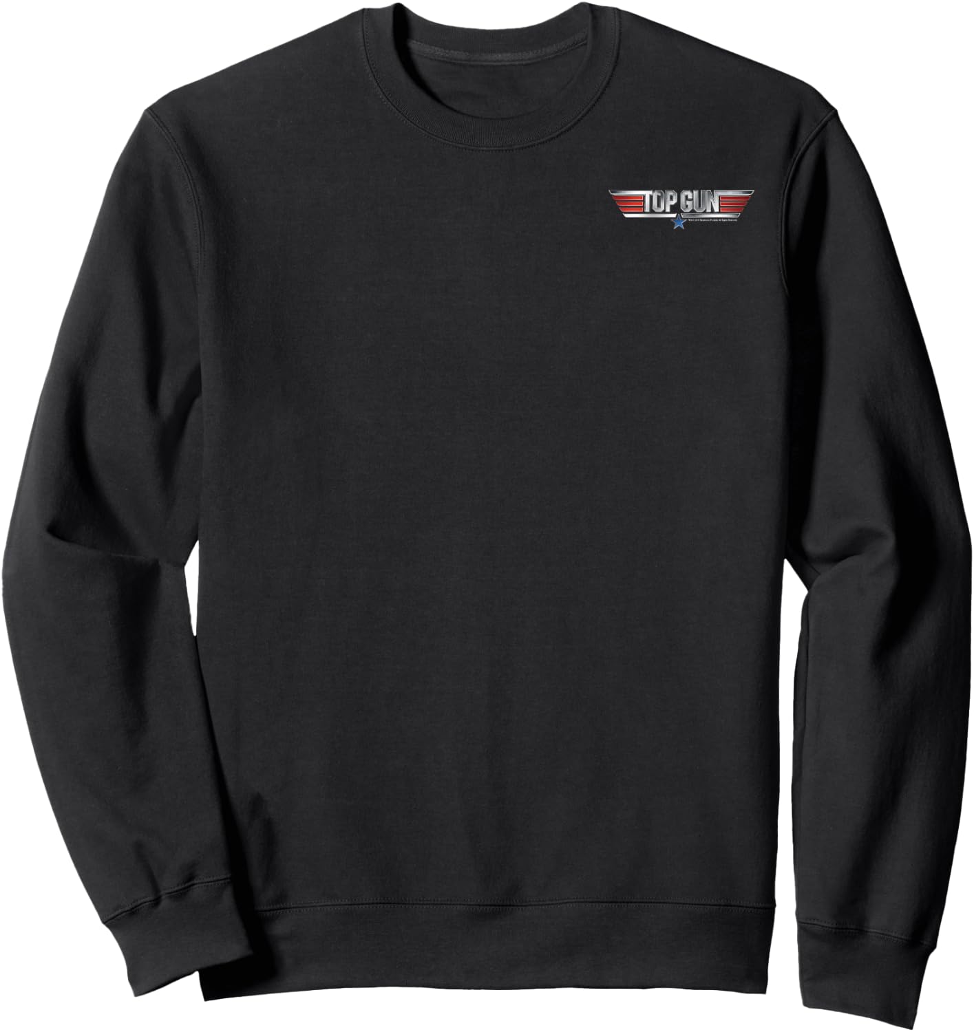 Top Gun Tom Kazansky Iceman Front Back Sweatshirt - Sweatshirt | Black
