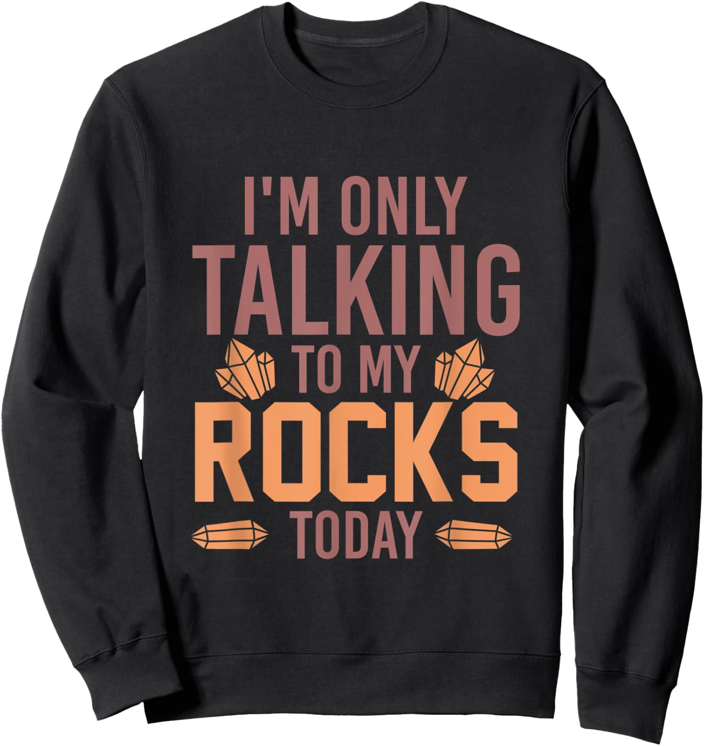 Im Only Talking To My Rocks Today Geology Sweatshirt - Sweatshirt | Black