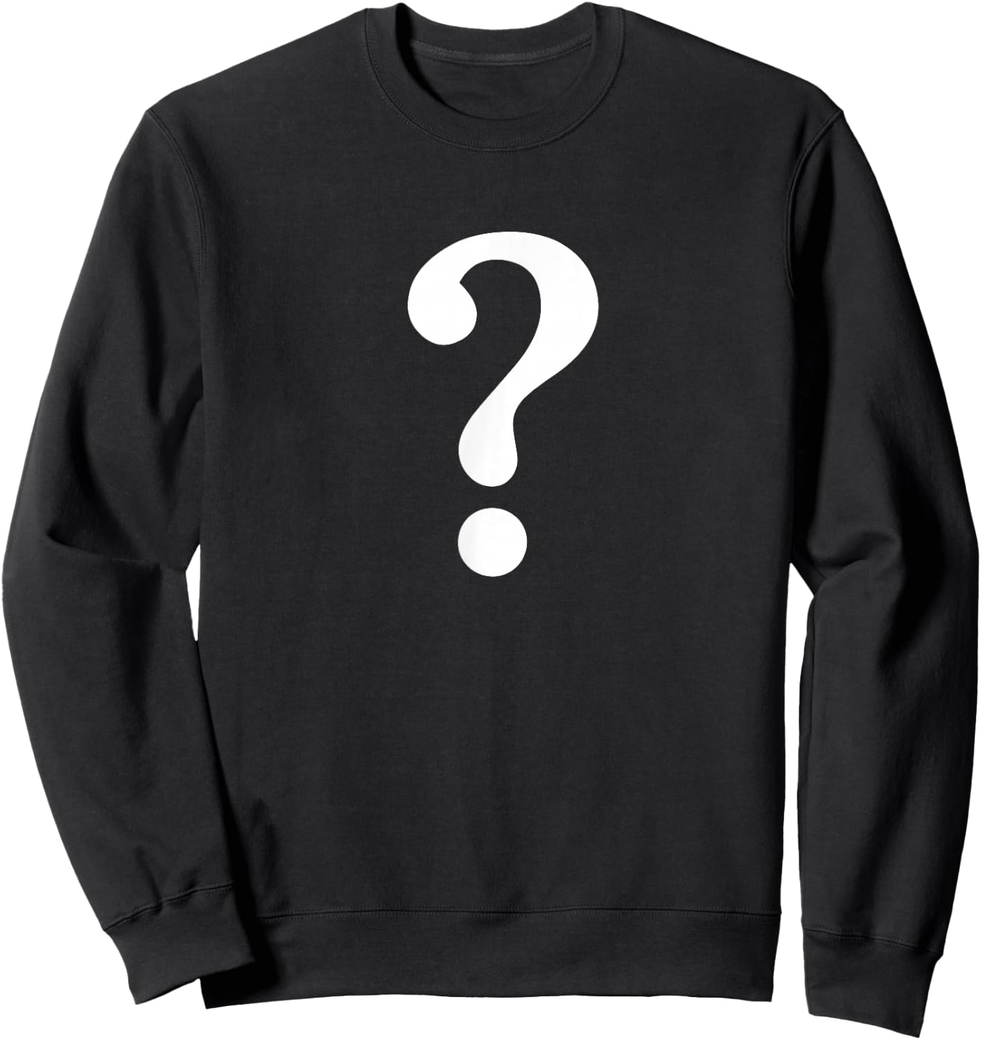 Question Mark , Funny Grammar Sweatshirt - Sweatshirt | Black