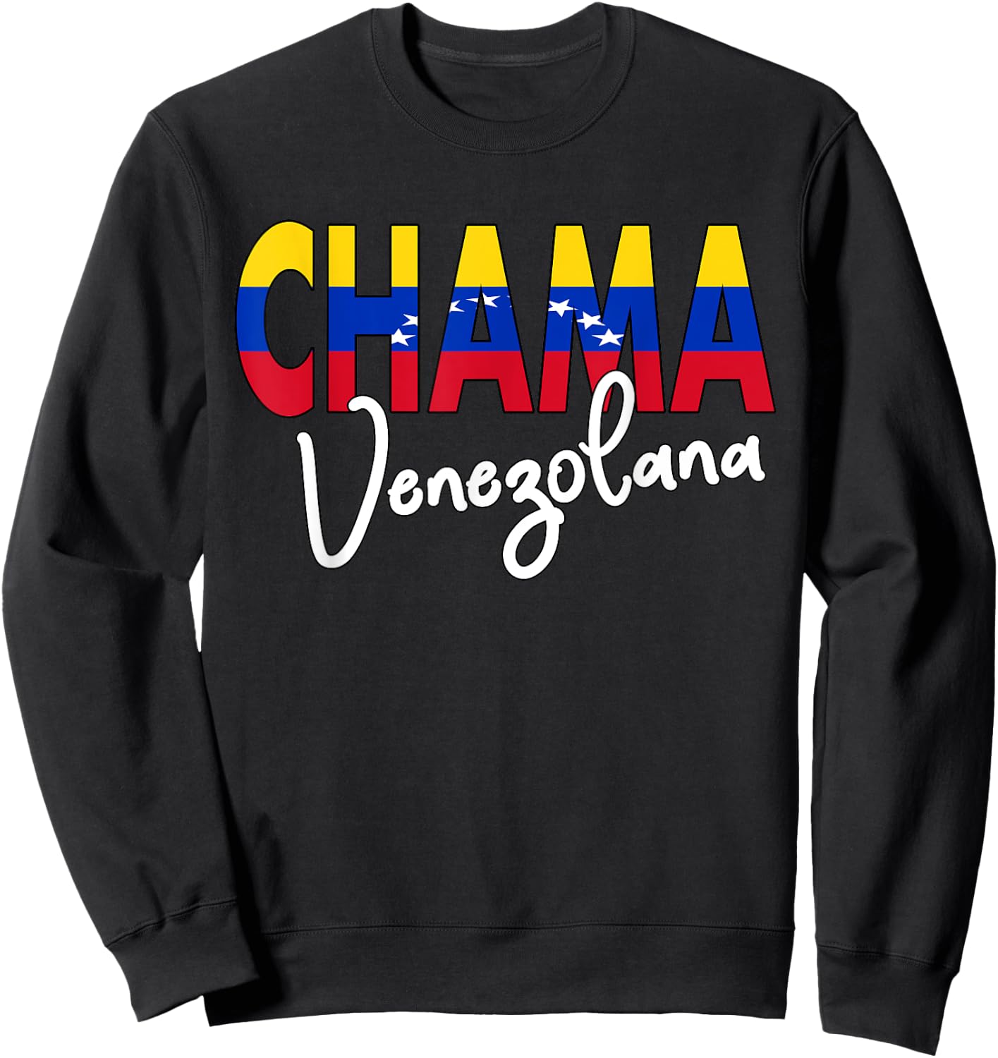 Artistic Design Chama Venezolana Flannel Flag Venezuela Sweatshirt - Sweatshirt | Black