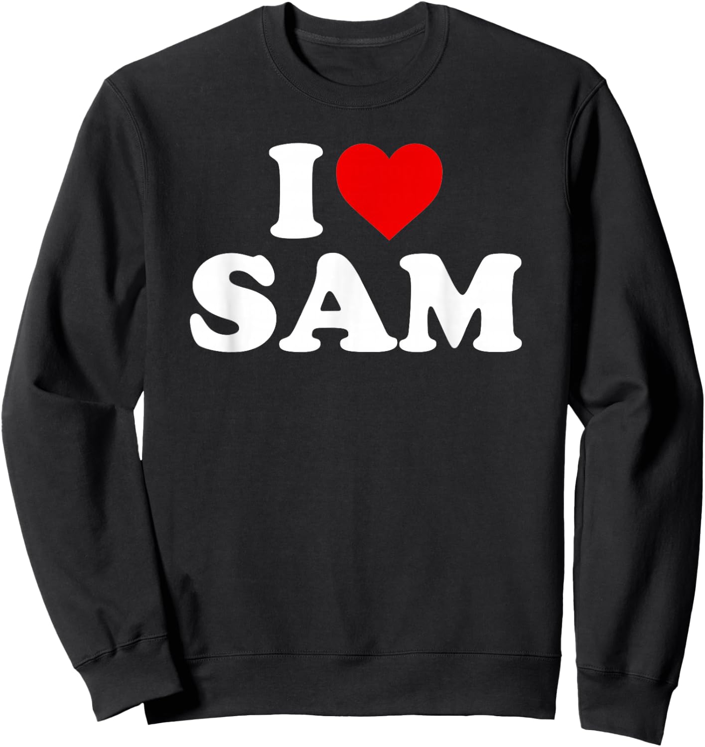 I Love Sam - Heart Sweatshirt - Sweatshirt | Black