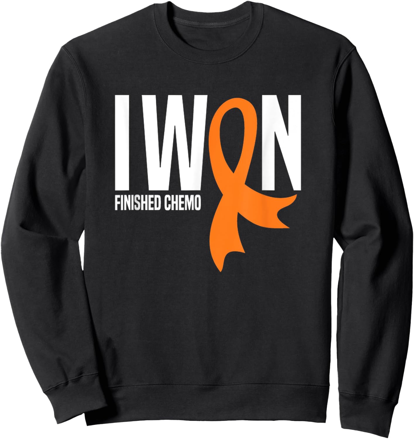 I Won Finished Chemo Leukemia Cancer Survivor Sweatshirt - Sweatshirt | Black
