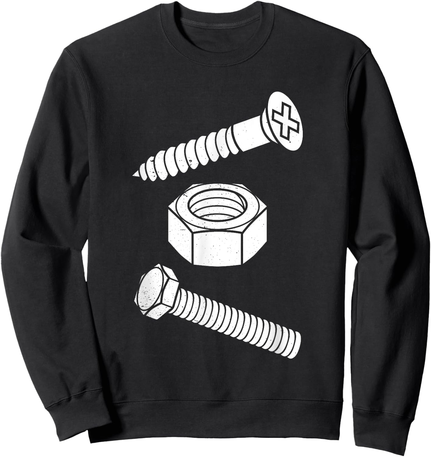 I Screw I Nut I Bolt Proud Car Auto Mechanic Humor Sweatshirt - Sweatshirt | Black
