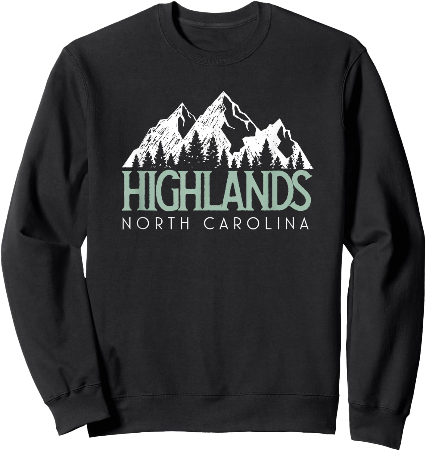 Vintage Highlands NC Sweatshirt - Sweatshirt | Black