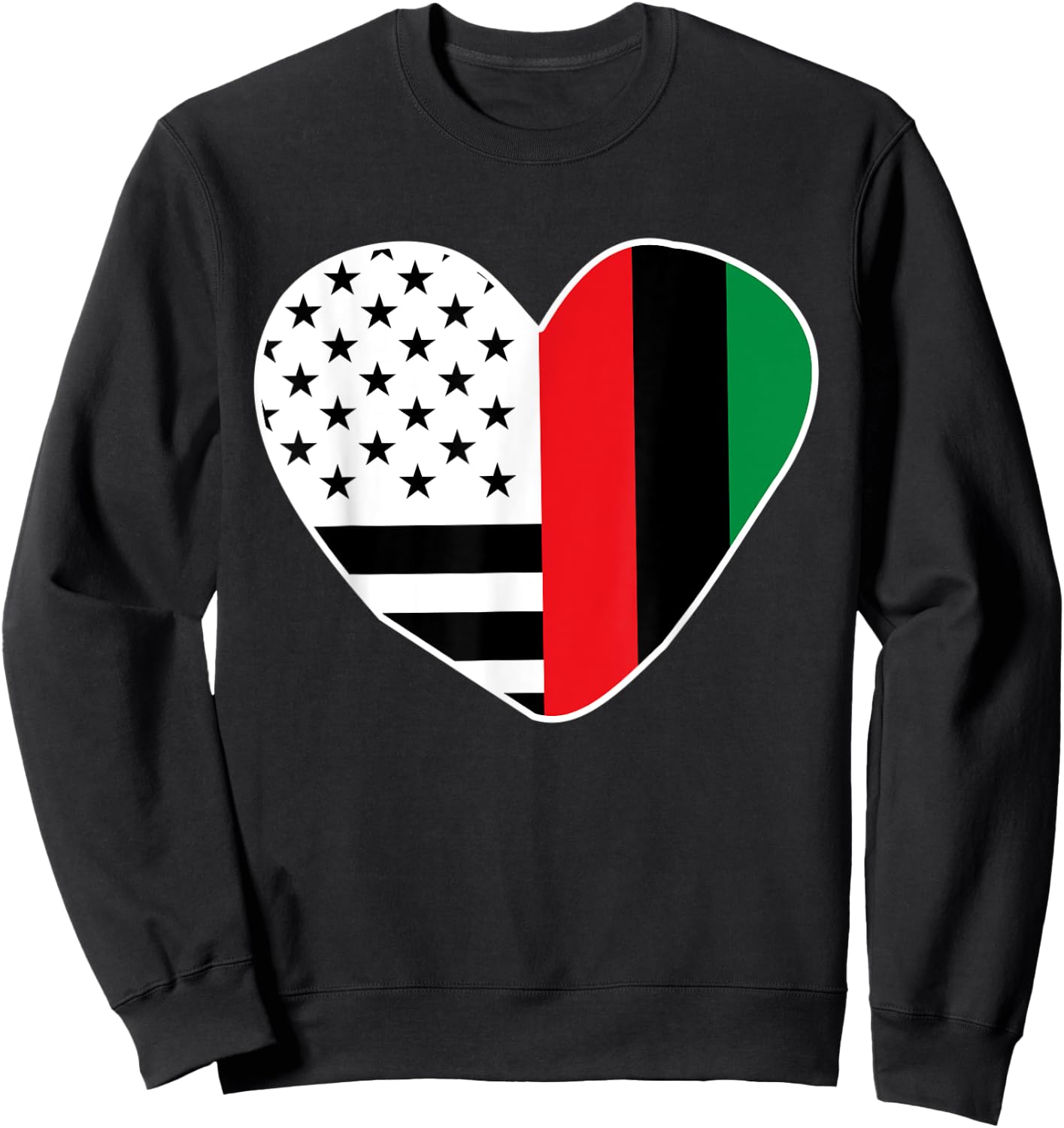 African American Shirt Black History Month Africa USA Flag Kids Men Sweatshirt - Sweatshirt | Black