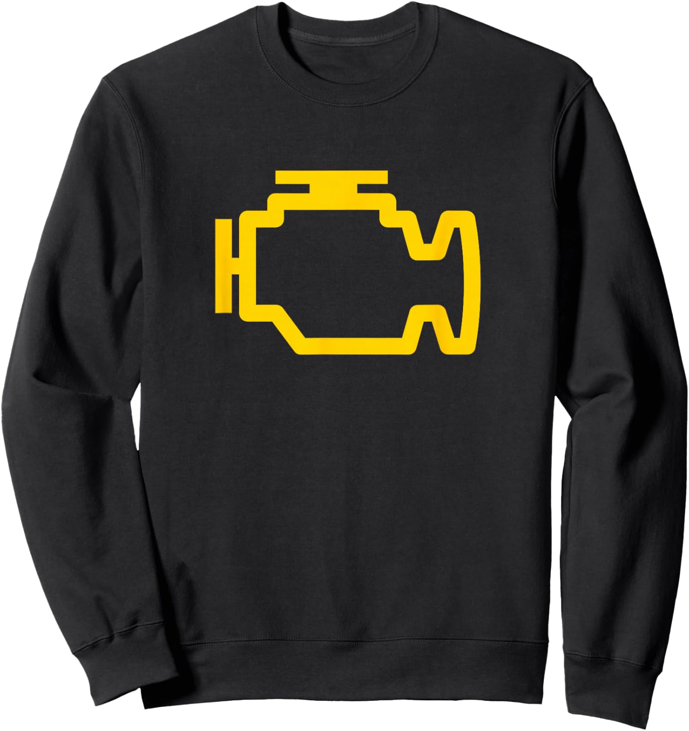 Engine Light Check Engine Light Sweatshirt - Sweatshirt | Black