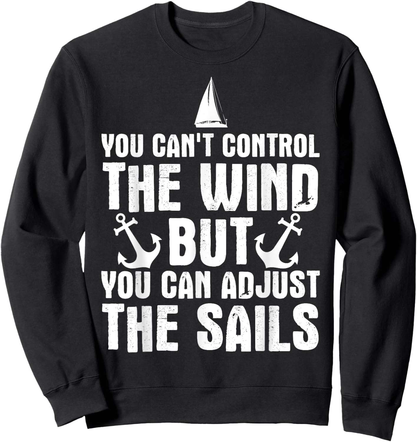 Cool Sailing Design Women Sailboat Jib Yacht Sailor Sweatshirt - Sweatshirt | Black