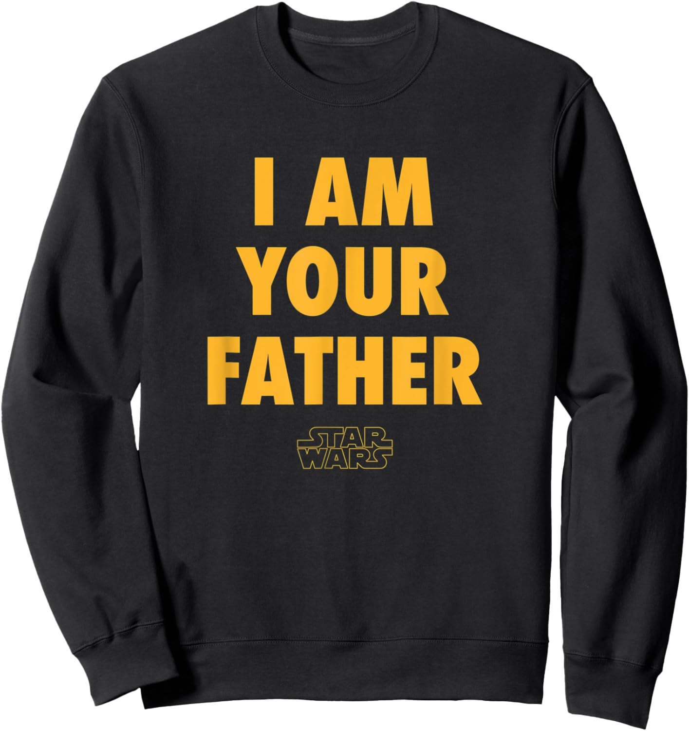 Amazon Essentials Disney | Marvel | Star Wars | Princess Men's Father's Day Graphic Short Sleeve , Black, Small Sweatshirt - Sweatshirt | Black