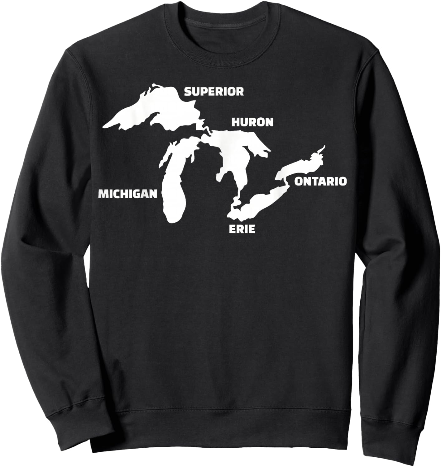 Great Lakes Card Sweatshirt - Sweatshirt | Black