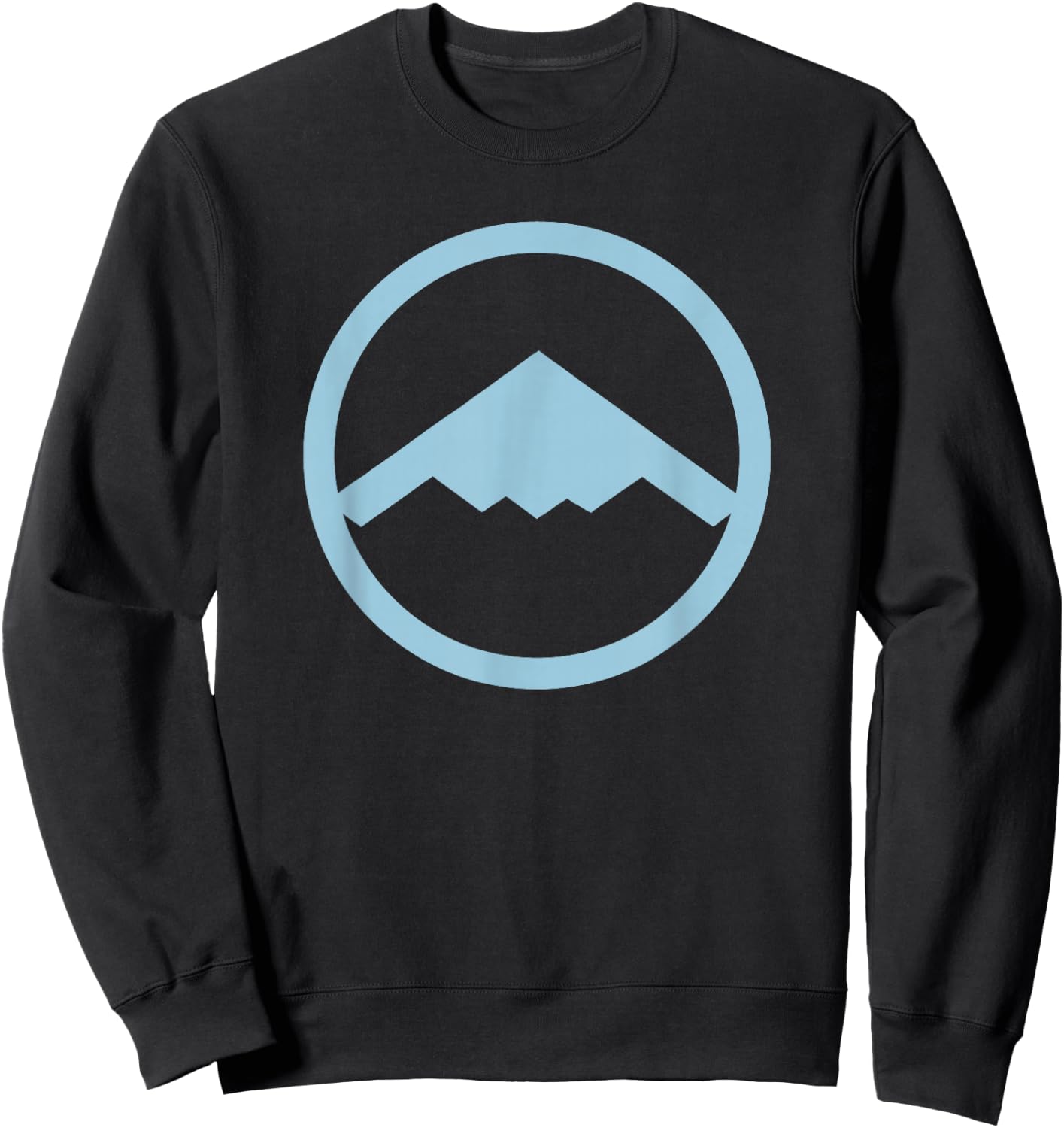 B-2 Stealth Bomber (Blue) Air Force Military Jet Sweatshirt - Sweatshirt | Black
