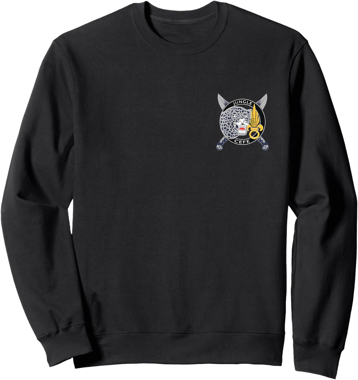 French Legion Etrangere Foreign Jungle Warfare French Army Sweatshirt - Sweatshirt | Black