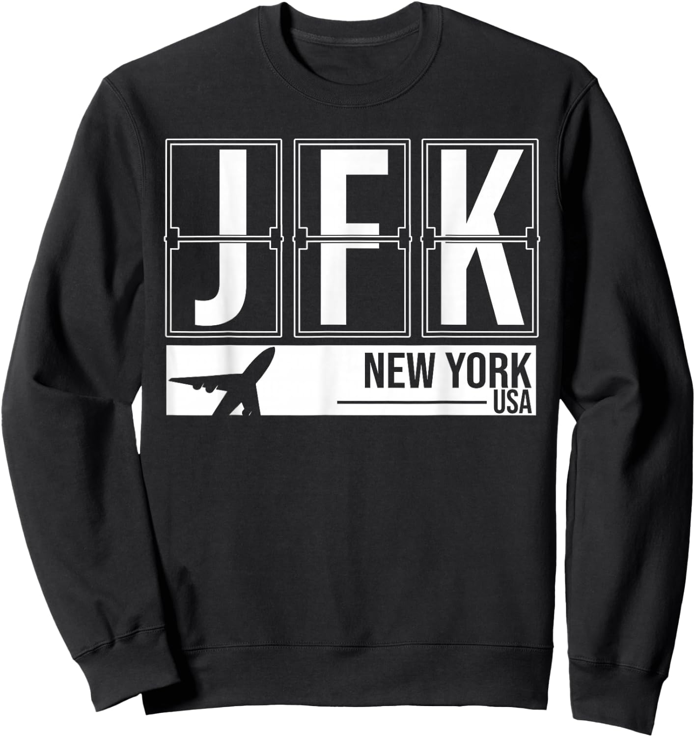 JFK - New York Airport Code Souvenir or Gift Shirt Sweatshirt - Sweatshirt | Black