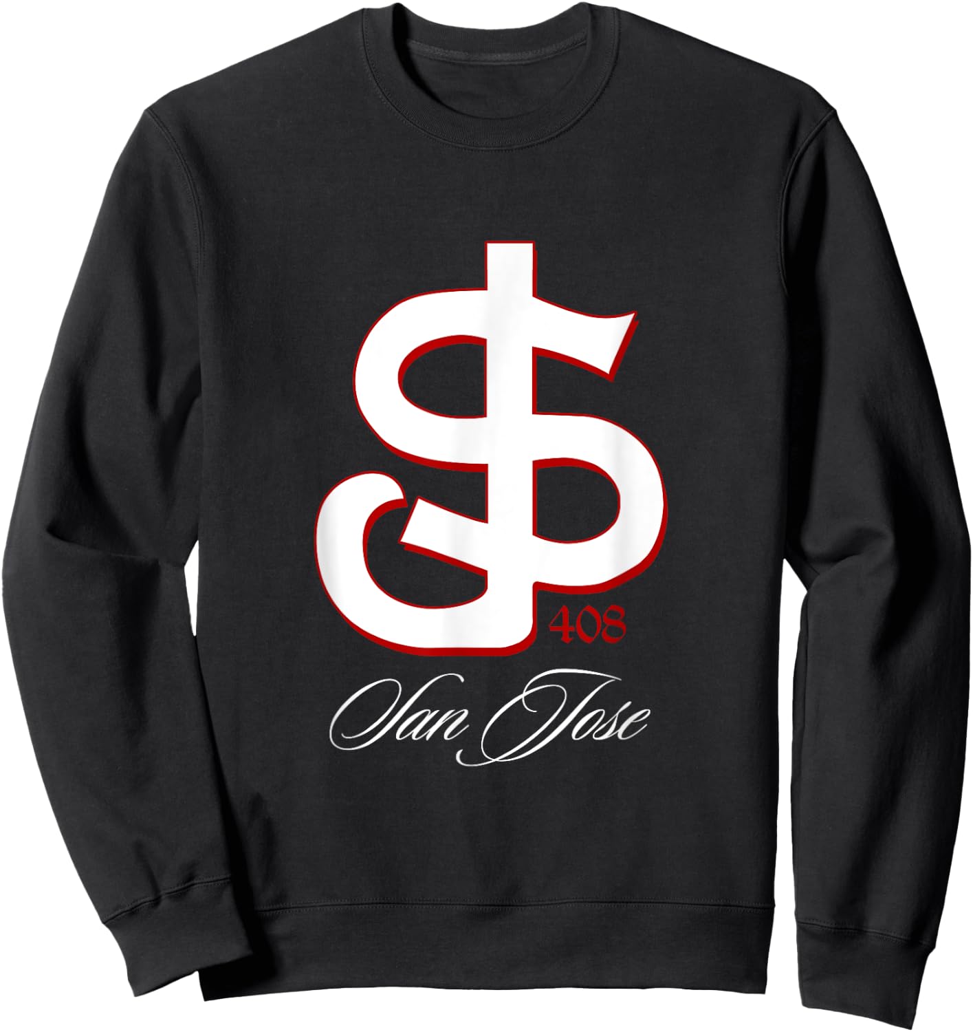 San Jose shirt, SJ 408 San Jo, San Jose shirts, San Jose 408 Sweatshirt - Sweatshirt | Black
