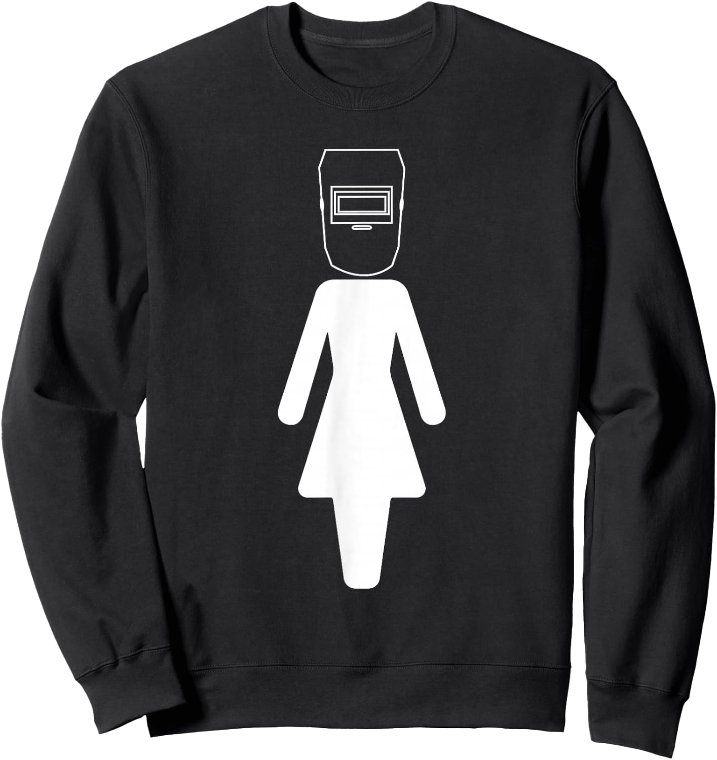 Welder Woman Girl Welding Wife Mother Sweatshirt - Sweatshirt | Black