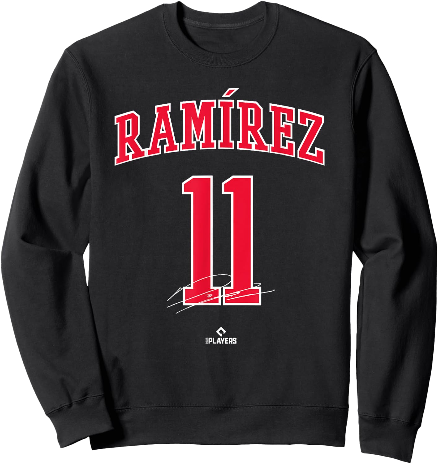 Jose Ramirez Cleveland Baseball Player MLBPA Baseball Fan Sweatshirt - Sweatshirt | Black
