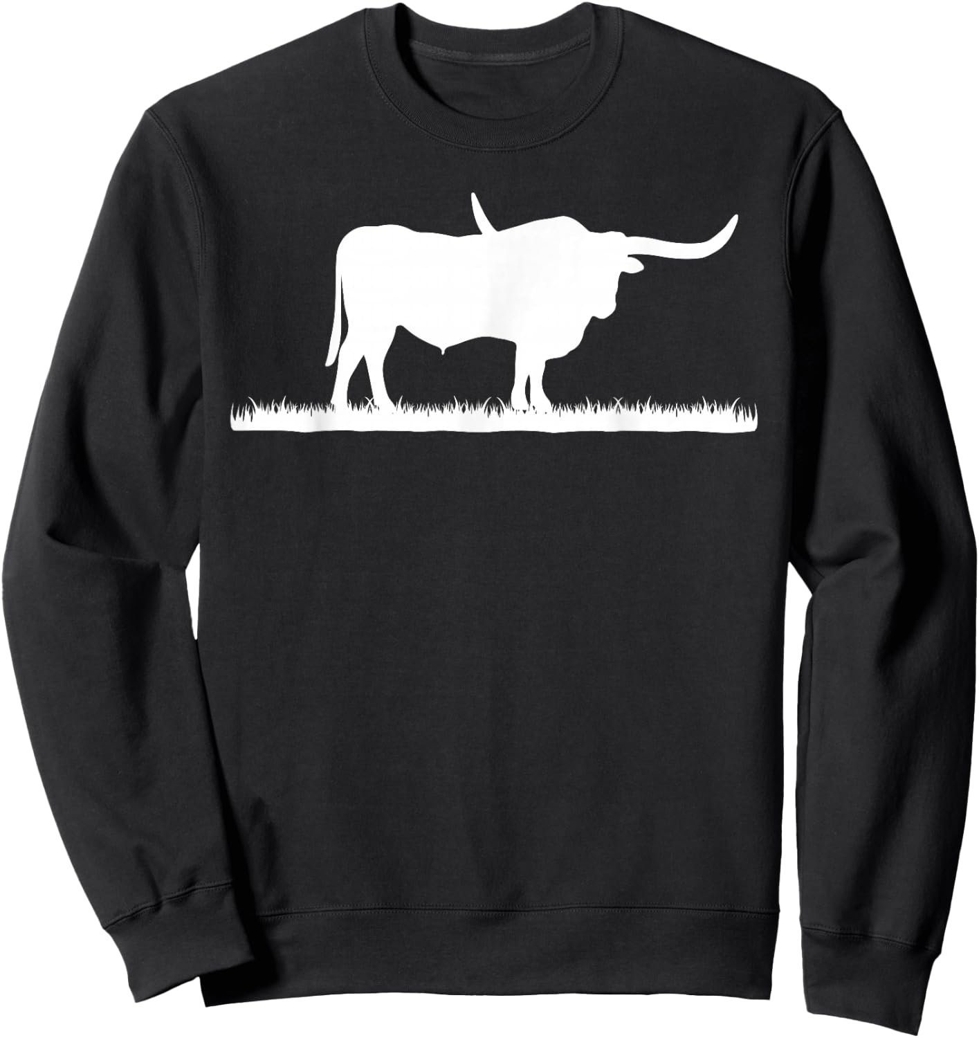 Texas Longhorn Rancher - Longhorn Cow For Cattle Farmer Sweatshirt - Sweatshirt | Black
