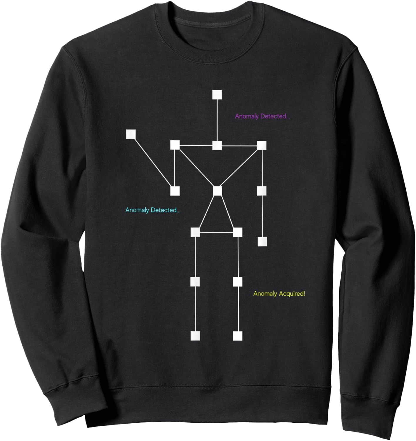 Anomaly Detected SLS Ghost Hunting Shirt - Funny Paranormal Sweatshirt - Sweatshirt | Black
