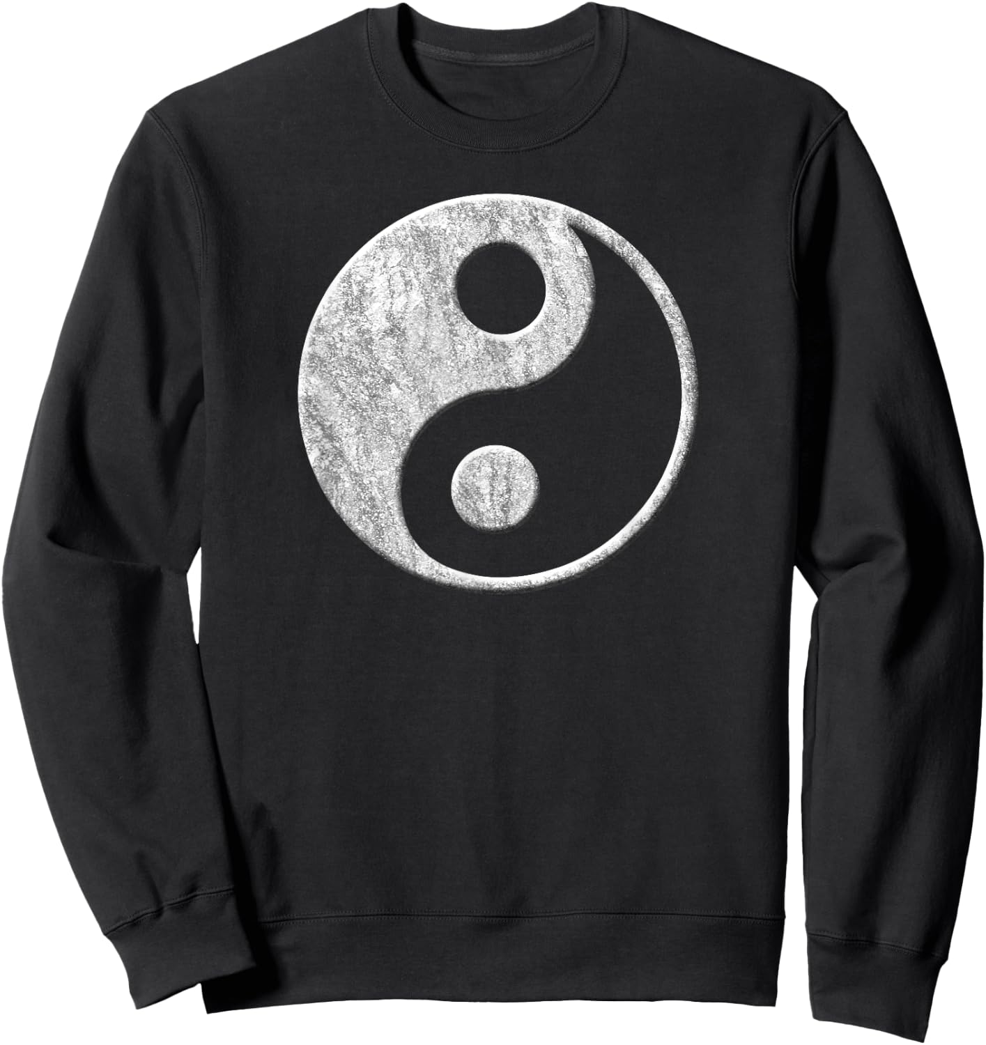 Stylish yin yang symbol without text for spiritual people Sweatshirt - Sweatshirt | Black
