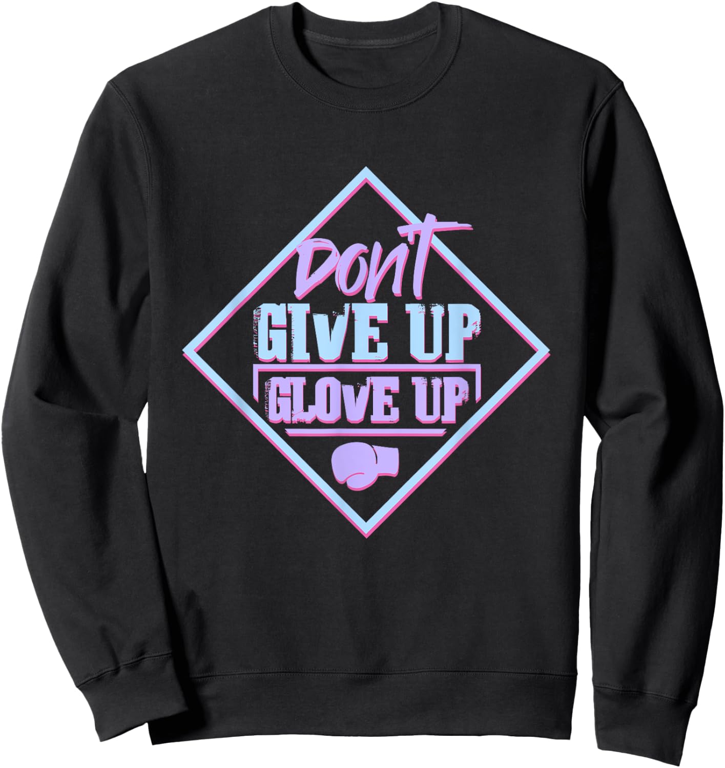 Glove Up for Fitness Boxing Ring - I Love Kickboxing Sweatshirt - Sweatshirt | Black