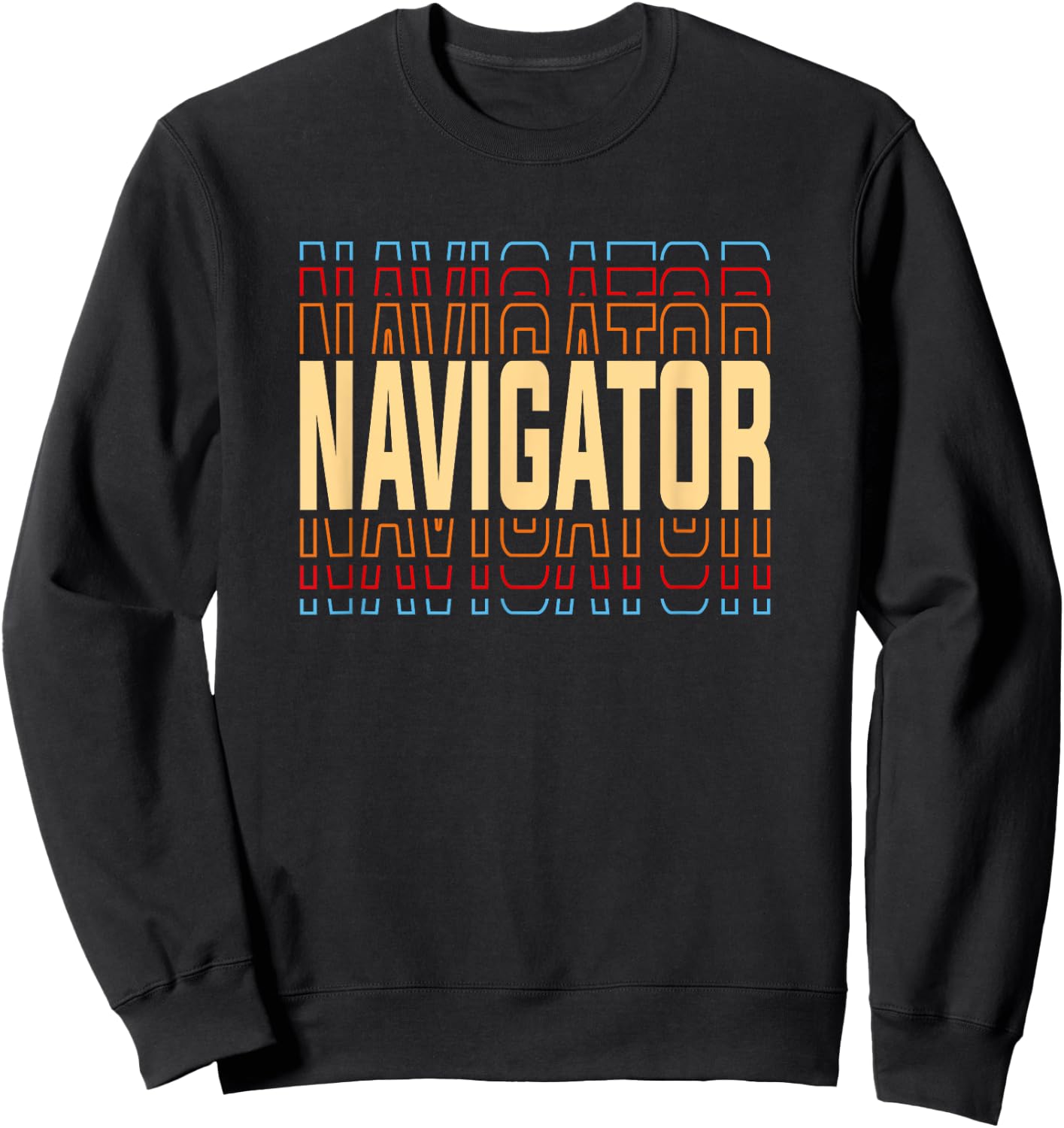 Navigator Job Title Vintage Sweatshirt - Sweatshirt | Black