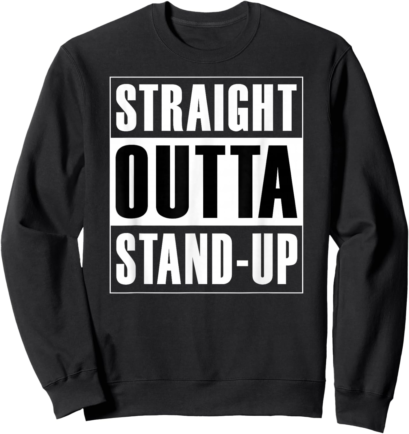 Straight Outta Stand-up - Agile Scrum Funny Sweatshirt - Sweatshirt | Black