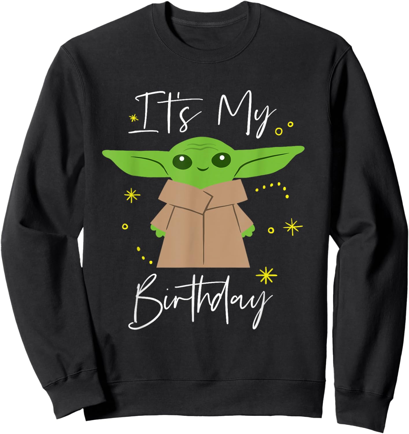Star Wars The Mandalorian The Child It’s My Birthday Sweatshirt - Sweatshirt | Black
