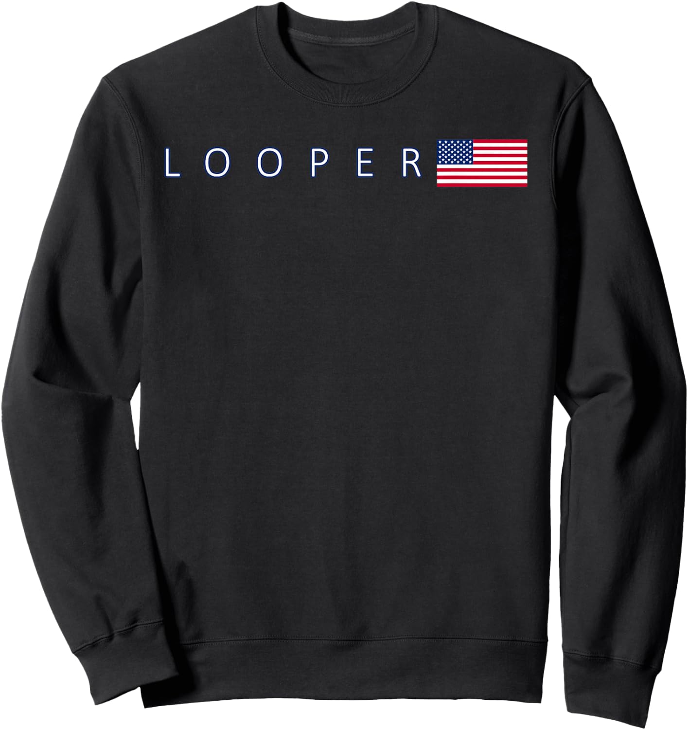 The Great Loop Looper Boating US American Flag Sweatshirt - Sweatshirt | Black