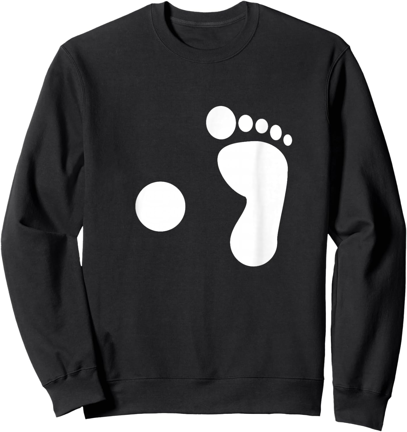 Pirate Footprint Peg Leg Sweatshirt - Sweatshirt | Black