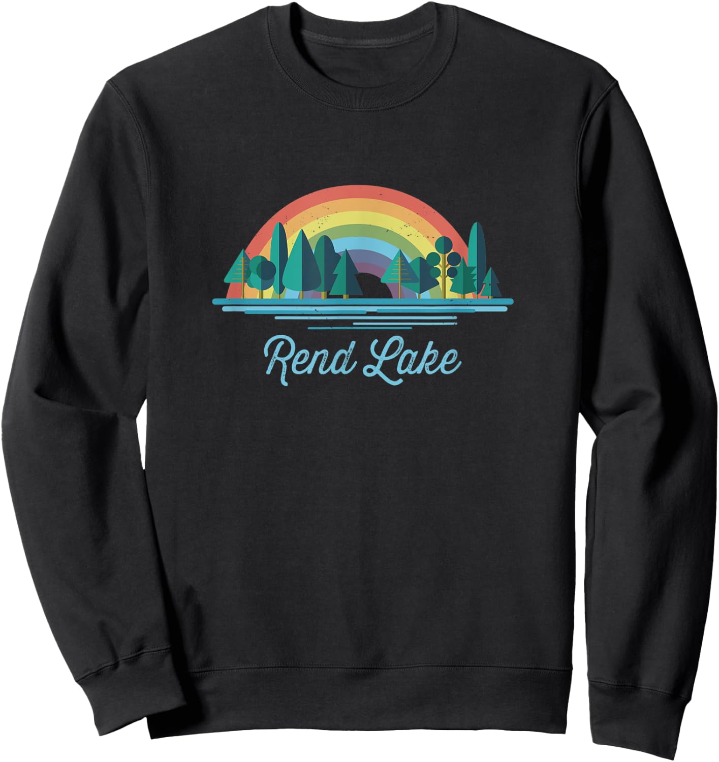 Rend Lake - Rainbow Lake Souvenir Sweatshirt - Sweatshirt | Black