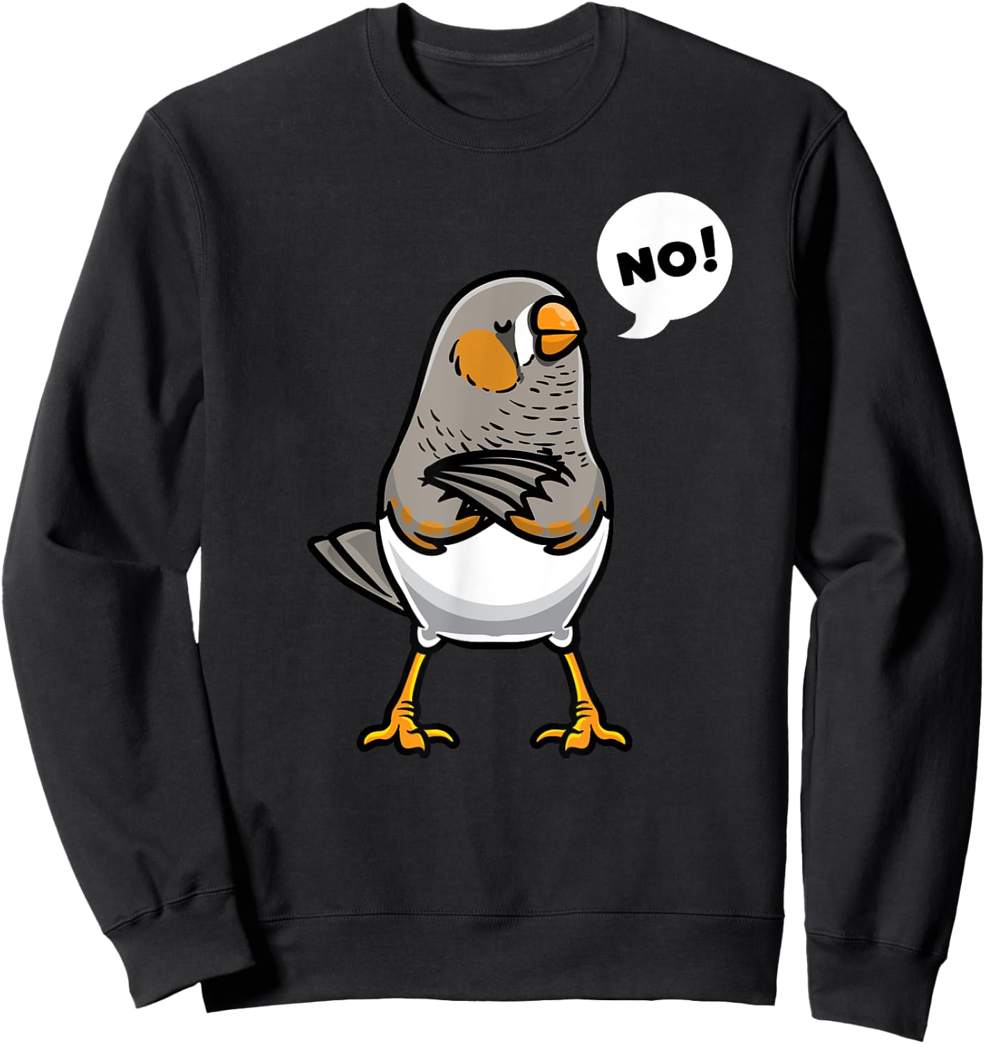 Zebra Finch Ornithologist Ornithology Zebra Finches Sweatshirt - Sweatshirt | Black