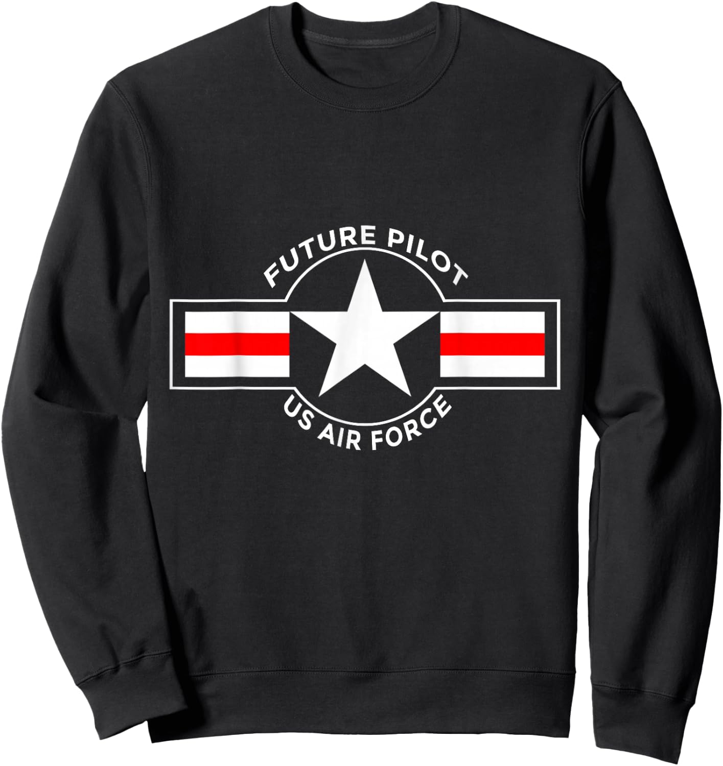 US Air Force Future Pilot Vintage Sweatshirt - Sweatshirt | Black