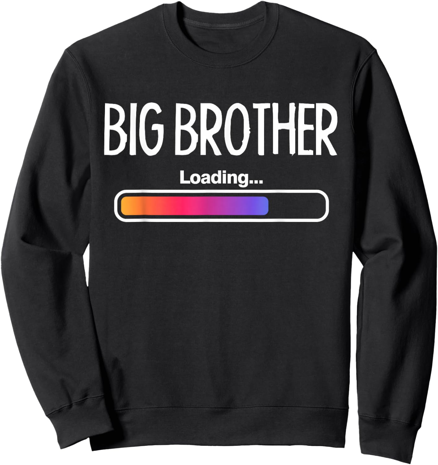 Big Brother Loading Big Bro Sibling Boys Sweatshirt - Sweatshirt | Black