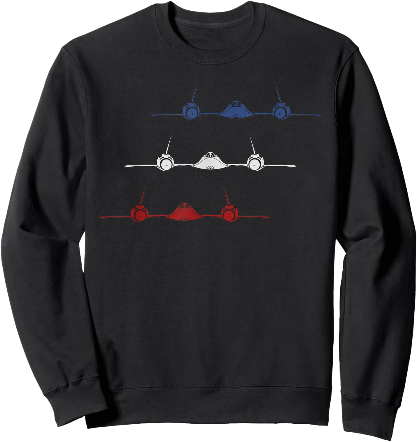 SR-71 US Military Aircraft Black Bird Jet Sweatshirt - Sweatshirt | Black
