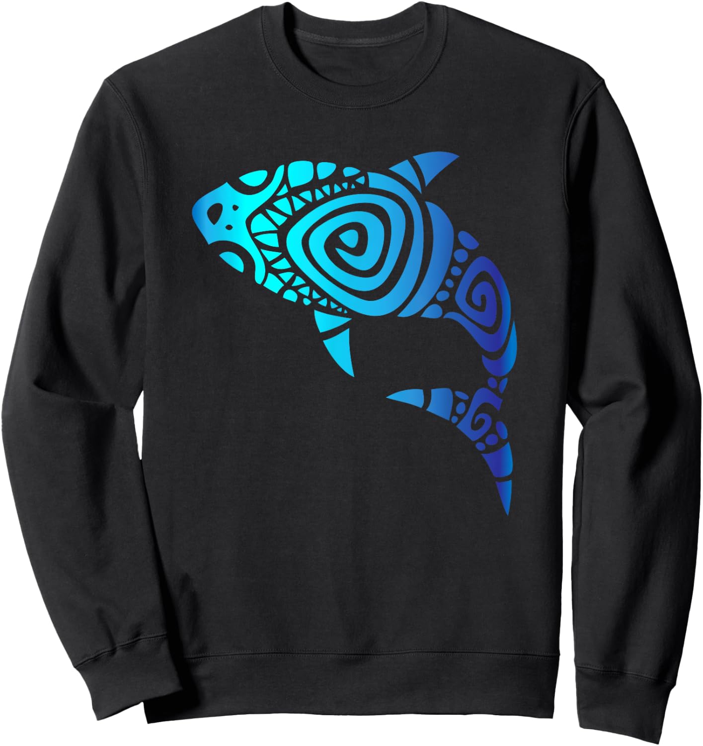 Hawaii Mano Tribal Shark Shirt. Shark Lover Week Sweatshirt - Sweatshirt | Black