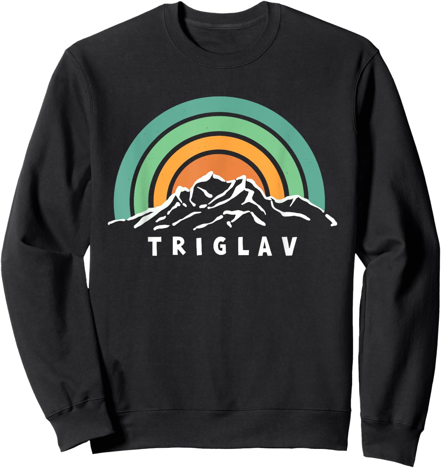Triglav Slovenia Kranjska Gora Mountain Hiking Souvenir Sweatshirt - Sweatshirt | Black
