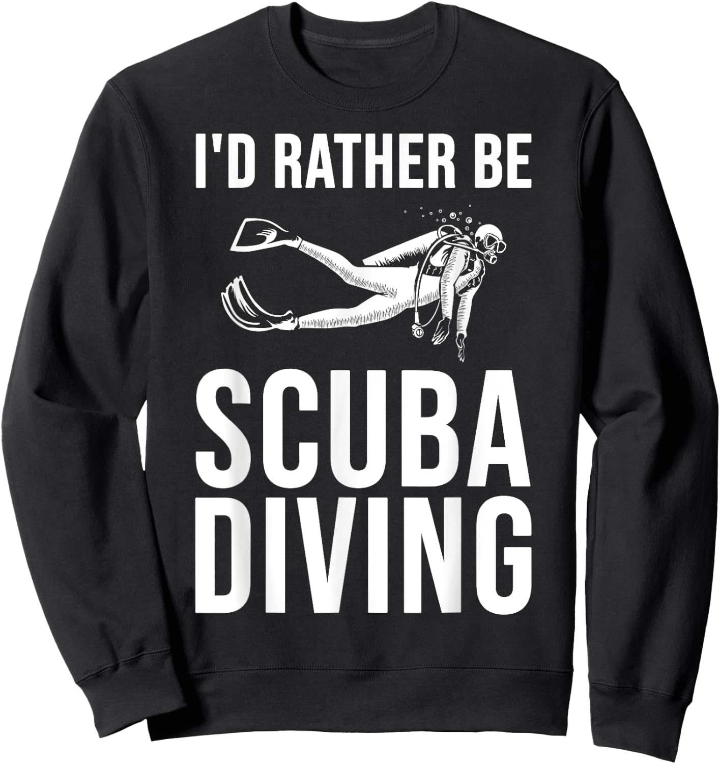Cool Scuba Diving Women Snorkeler Beach Scuba Diver Sweatshirt - Sweatshirt | Black
