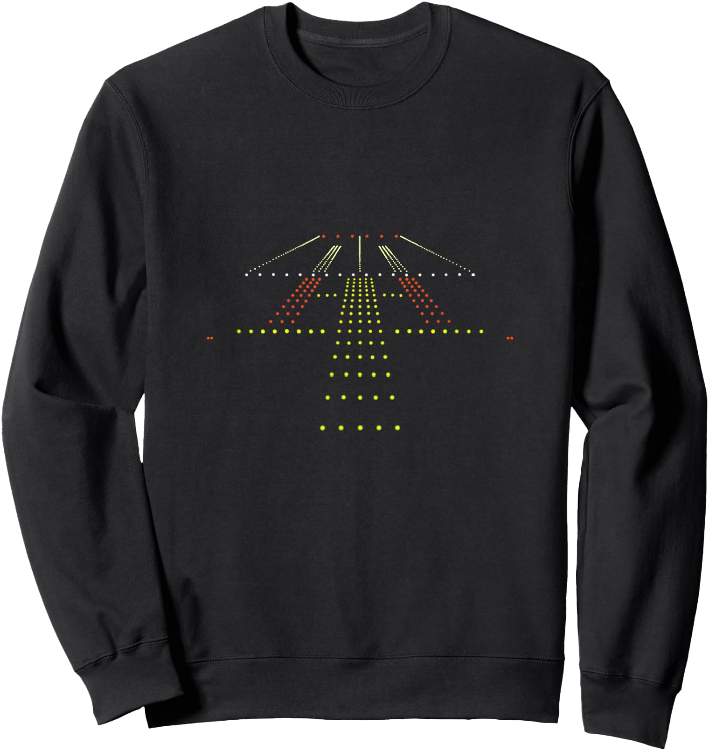 Illuminated Runway Picture Aviator Gift Kids Sweatshirt - Sweatshirt | Black