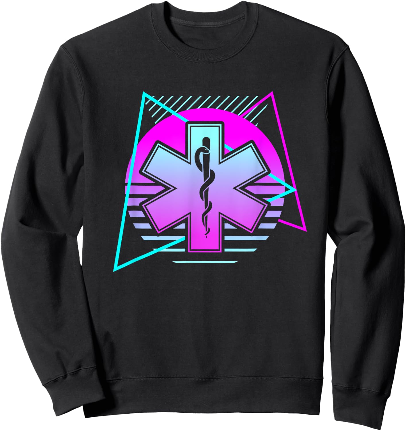 Retro Paramedic Medical Emergency Ems Sweatshirt - Sweatshirt | Black