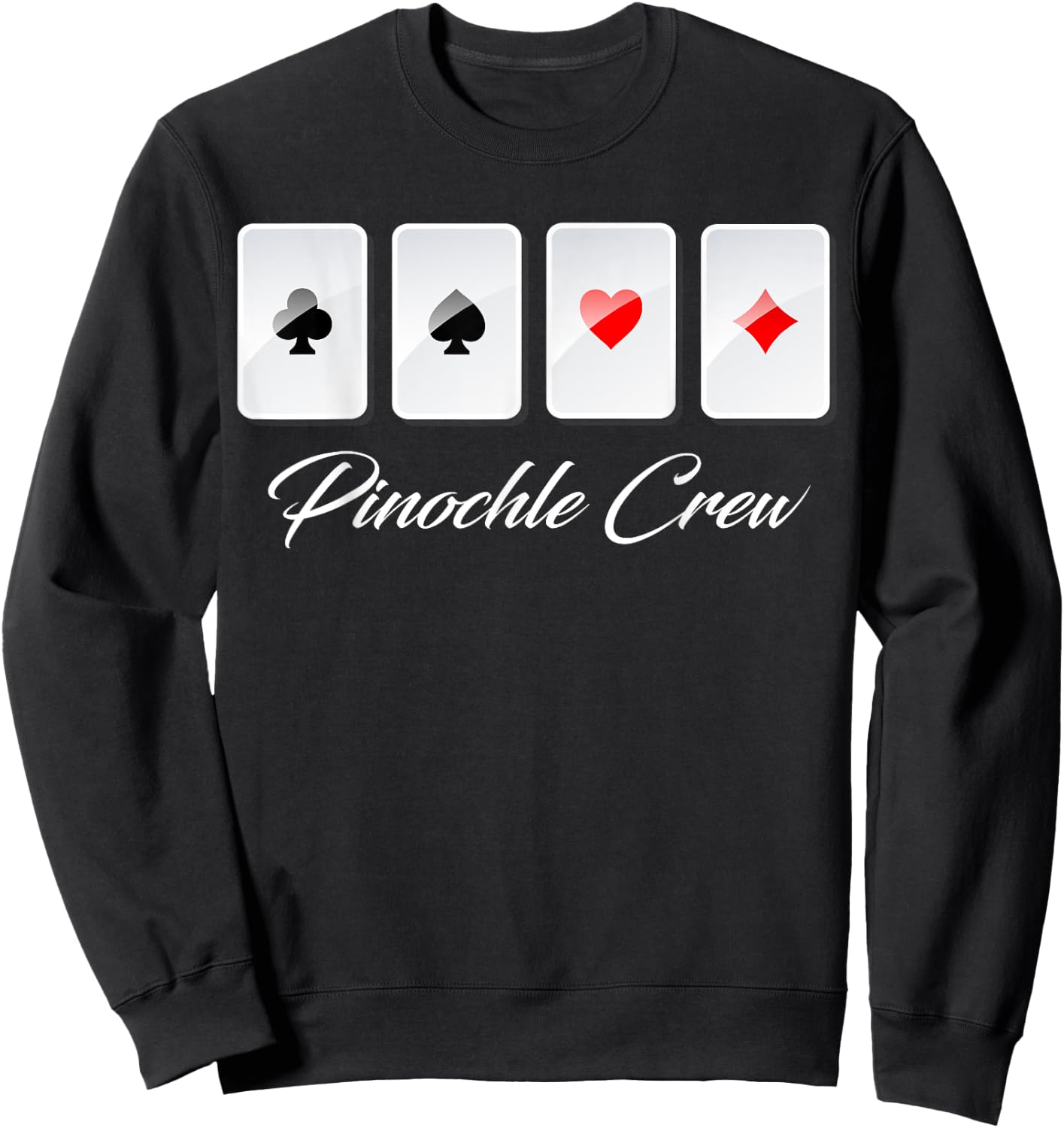 Pinochle Crew Sweatshirt - Sweatshirt | Black