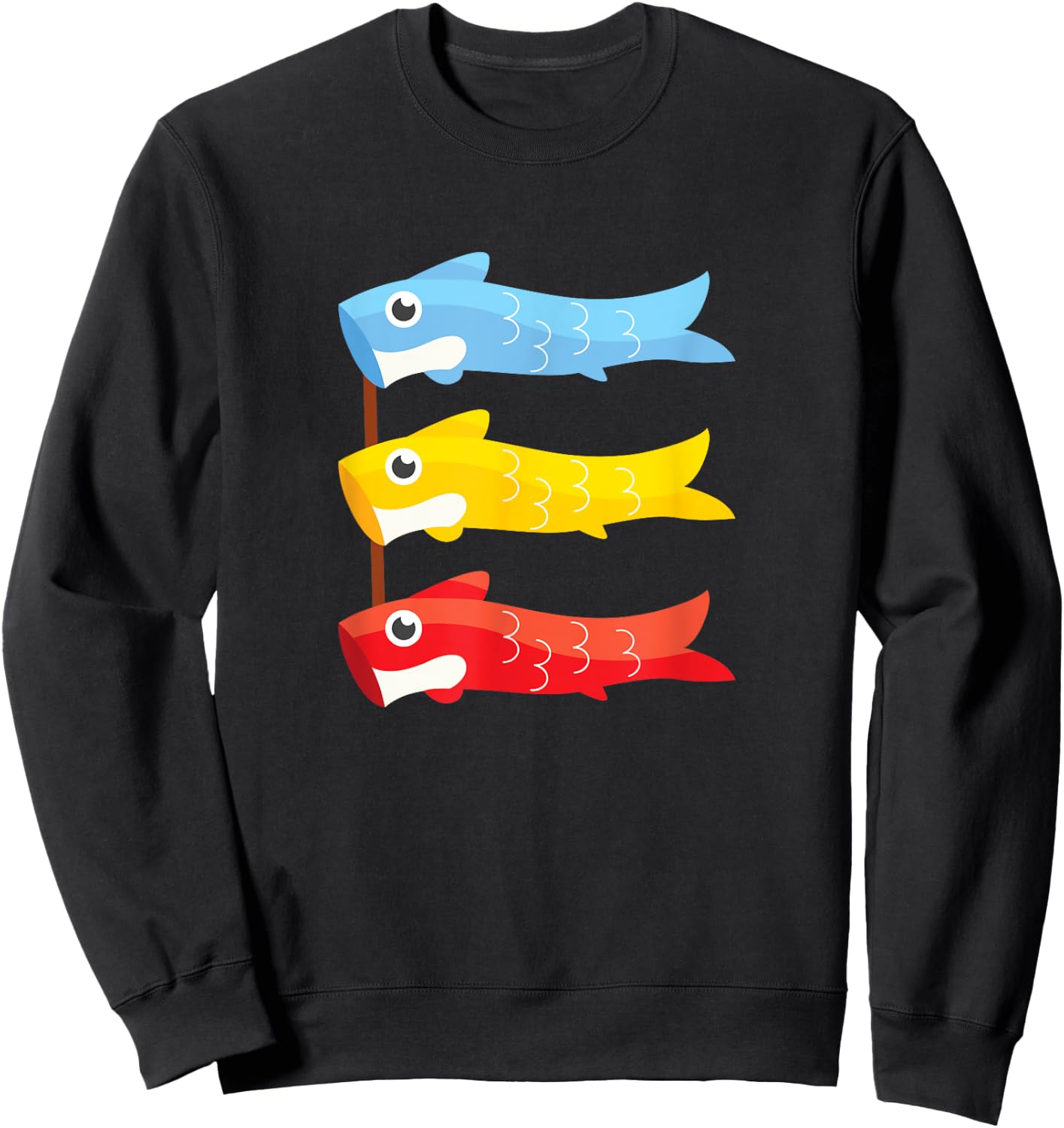 Children's Day Japan Carp Fish Japanese Boys Day Koinobori Sweatshirt - Sweatshirt | Black