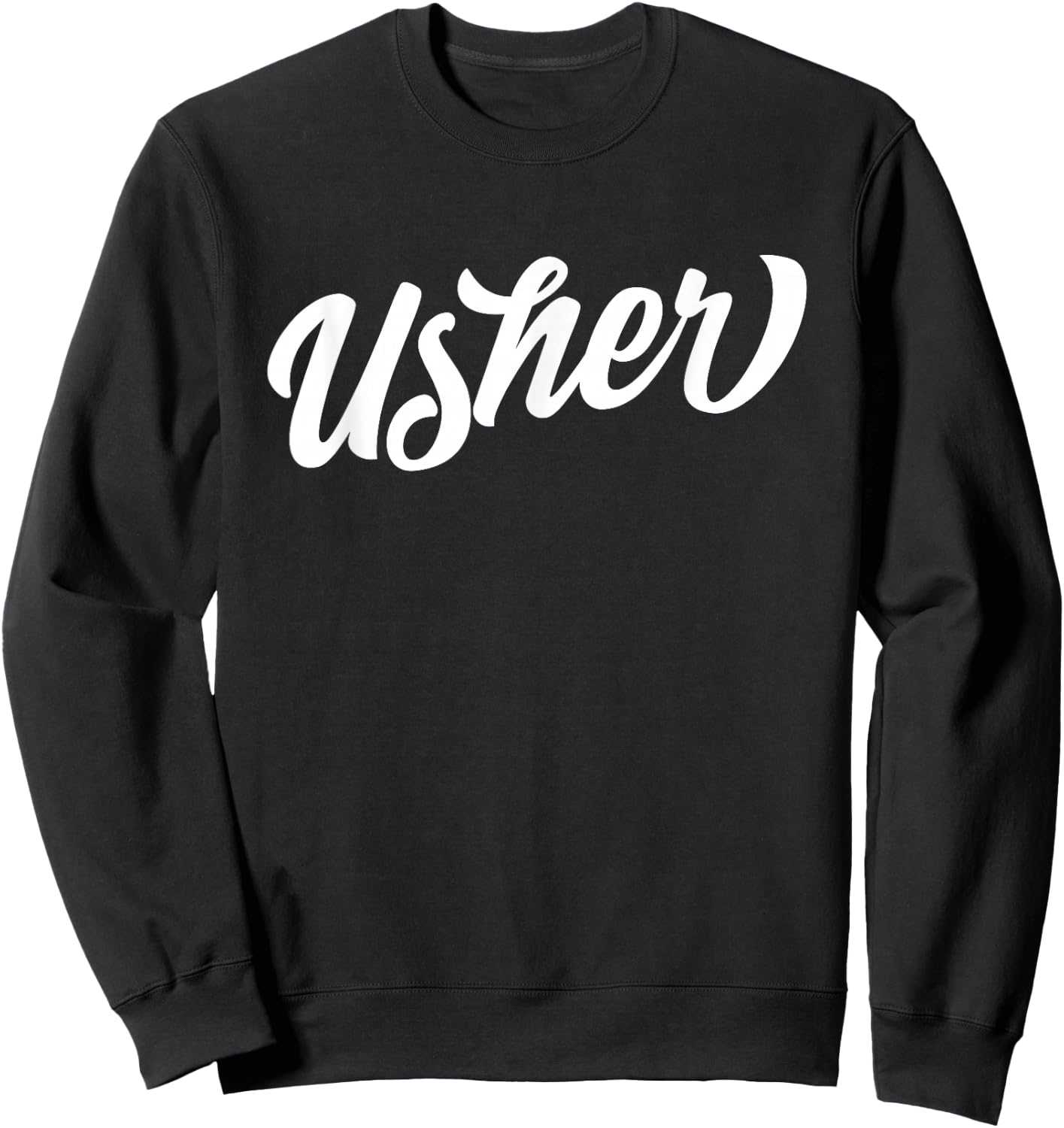 Groom's Crew Usher Bachelor for Groom Sweatshirt - Sweatshirt | Black